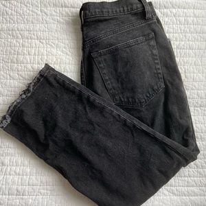 Abercrombie Ankle Straight Ultra High Rise